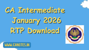CA Intermediate January 2026 RTP Download